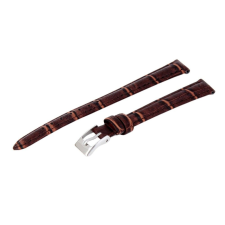  Karóra szíj, sötétbarna (krokodil mintás), 75+115 / 12 mm XL óraszíj