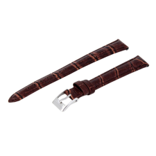  Karóra szíj, sötétbarna (krokodil mintás), 75+115 / 14 mm XL óraszíj