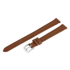  Karóra szíj, világosbarna színű, varrott, 75+115 mm / 12 mm XL óraszíj