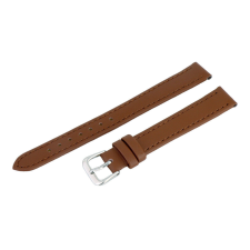 Karóra szíj, világosbarna színű, varrott, 75+115 mm / 14 mm XL óraszíj