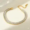 KÁRPÁTHY ékszer Crystal Luxe aranyozott karkötő, hókristály