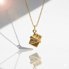 KÁRPÁTHY ékszer DIY Csokoládé nyaklánc, aranyozott nyaklánc