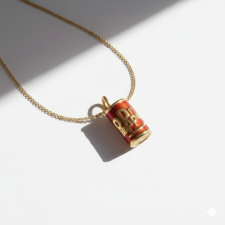 KÁRPÁTHY ékszer DIY Dr Pepper nyaklánc, aranyozott nyaklánc