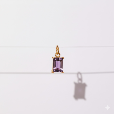 KÁRPÁTHY ékszer Február kristály charm, aranyozott egyéb ékszer