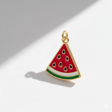 KÁRPÁTHY ékszer Görögdinnye charm, aranyozott egyéb ékszer