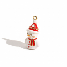 KÁRPÁTHY ékszer Hóember charm - aranyozott, zománcozott egyéb ékszer