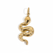 KÁRPÁTHY ékszer Kígyó charm, aranyozott egyéb ékszer