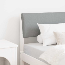  Kárpitozott fejtámla Világosszürke 75 cm Tömör fenyőfa ágy és ágykellék