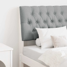  Kárpitozott fejtámla Világosszürke 80 cm Tömör fenyőfa ágy és ágykellék