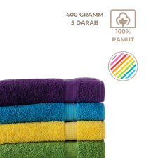 Kartaltex 5db 70x140cm frottír törölköző csomag, szálloda minőség (400g/m2) lakástextília