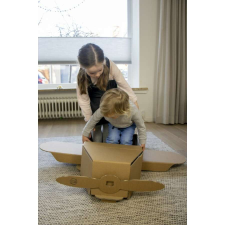 Kartent Színezhető karton játék - Pandani karton repülője autópálya és játékautó