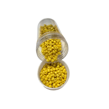  Kásagyöngy - matt 20g sárga 2 mm dekorációs kellék