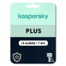Kaspersky Plus (EU) (3 eszköz / 1 év) (Elektronikus licenc) karbantartó program