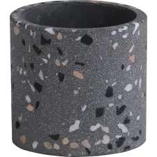  Kaspó cement 10 cm szürke kerti dekoráció