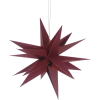  Kassia felakasztható dísz sötétpiros csillag 30 cm