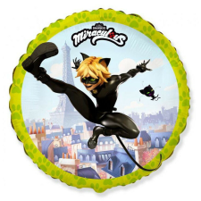 Katicabogár és Fekete macska kalandjai Cat Noir fólia lufi 46 cm (WP) party kellék