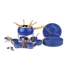 Kaufgut Fondue készlet EVA blue lucido 29 részes edény