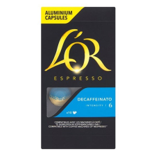 Kávékapszula L’OR Nespresso Espresso Decaffeinato koffeinmentes 10 kapszula/doboz kávé