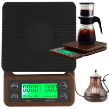 Kávémérleg pro 5kg 0.1g lcd stopperrel konyhai mérleg