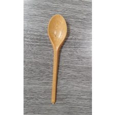 . Kávéskanál, PLA, lebomló, egyszer használatos, 13 cm, 20 db tányér és evőeszköz