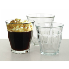 . Kávéspohár, üveg, 6db-os szett, 16cl, Retro (KHKE060) üdítős pohár