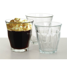 . Kávéspohár, üveg, 6db-os szett, 24cl, "Retro" kávéfőző kellék