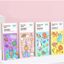 KBL-1390 Hordozható képes festőkönyv vízfestékkel gyermek- és ifjúsági könyv