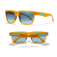 KDEAM polarizált napszemüveg UV400 női férfi uniszex matt narancs barna jég kék lencse