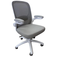  Kea Ergonomikus Irodai Forgószék - Szürke Hálós Háttámla, Fehér Váz forgószék