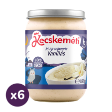 Kecskeméti Jó éjszakát desszert vaníliás tejbegríz, 6 hó+ (6x190 g) bébiétel