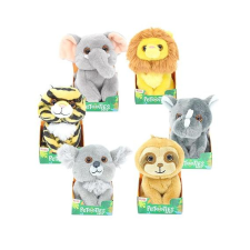  Kedves plüssállat, plüss vadállatok displayben 6féle 10cm. plüssfigura