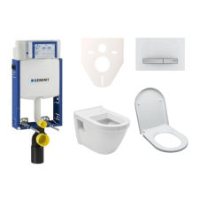  Kedvező árú Geberit falra szerelhető WC készlet + WC Integra incl. ülések SIKOGE2V8 építőanyag