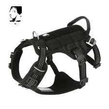  Kedvtelésből tartott heveder, menekülési bizonyíték, reflektív, Fekete, L-chest 69-81cm nyakörv, póráz, hám kutyáknak