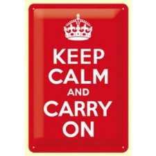  Keep Calm And Carry On Fémtábla dekoráció