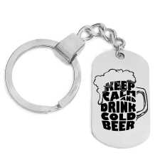 Keep calm sörös kulcstartó több színben kulcstartó