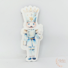  Kék diótörő - fa tábla dekorációs kellék