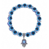  Kék hamsa keze karkötő