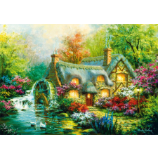 Kék madár vidéki pihenés kirakó, 1000 darabos puzzle, kirakós