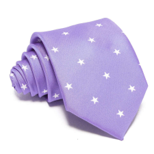  Kék nyakkendő - fehér csillagos nyakkendő