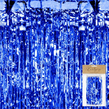 kék party függöny születésnapi bulira 100x200 cm party kellék
