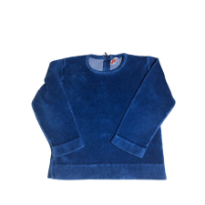  Kék plüss pulóver 86-92cm gyerek pulóver, kardigán