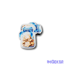  Kék sütibödön 5db/csomag 7,5x5,6cm dekorációs kellék