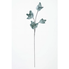  Kék színű leveles művirág csillám díszítéssel dekoráció