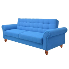  kék szövet kanapéágy bútor
