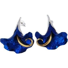  Kék titánium fülbevaló (nagy) - IE fülbevaló