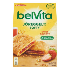  Keksz BELVITA Jó Reggelt! Softy epres töltelékkel multipack 250g csokoládé és édesség