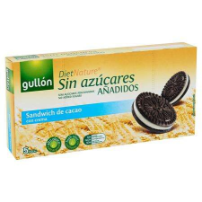 Keksz, édesítőszerrel, 210 g, GULLÓN, kakaós, krém töltelékkel csokoládé és édesség