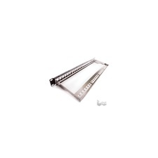 KELine Patch panel 1U, fekete, üres, 24 db keystone jack számára egyéb hálózati eszköz