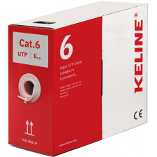 KELine UTP Falikábel dobozos CAT.6 305m AWG23, PVC, Euroclass Eca kábel és adapter