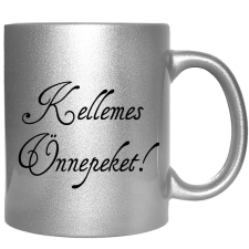 Kellemes Ünnepeket – Bögre, változtatható felirattal, exkluzív színekben bögrék, csészék